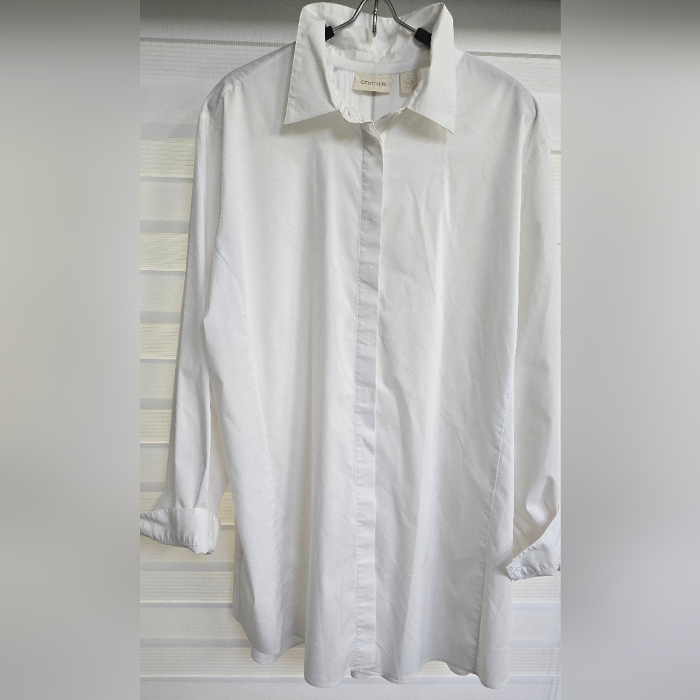 Chico's Elegant White Dress Shirt